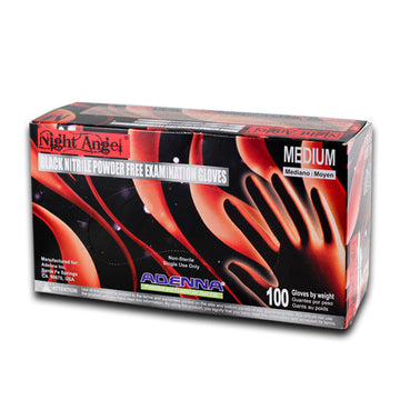Night Angel black nitrile gloves (2- Case minimum ) *FREE SHIPPING (continental USA)*