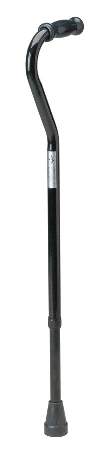 Offset Handle Bariatric Cane, Black [CASE of 6]