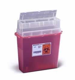 Biohazard Patient Room Sharps Containers, Red