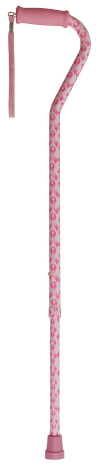 Offset Handle Fashion Canes, Pink [CASE of 6]