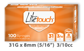 Lite Touch insulin syringe 31G Habibi Home Medical North Little Rock Arkansas